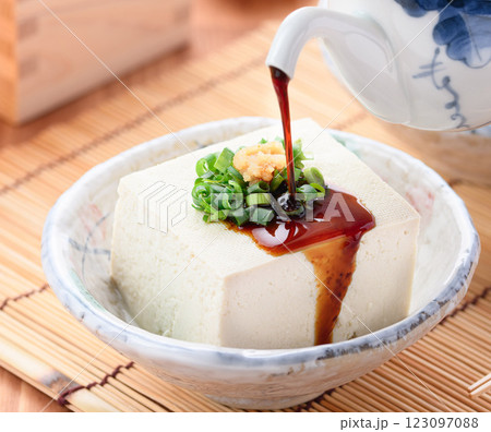 冷や奴 （ 木綿とうふ ） 123097088