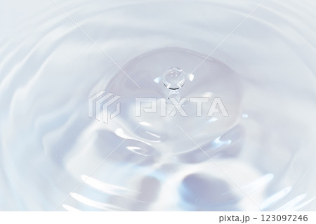 水面に落ちる水滴. 123097246