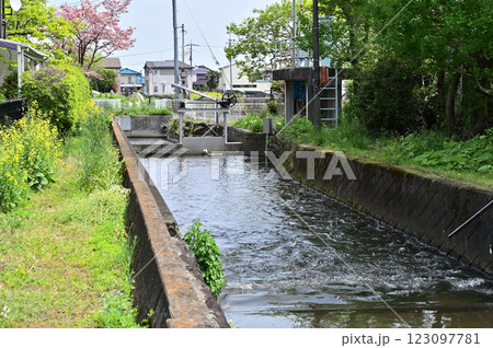 中山道板鼻宿散歩:板鼻堰 安中市板鼻 中山道板鼻宿散歩:板鼻堰 安中市板鼻 123097781
