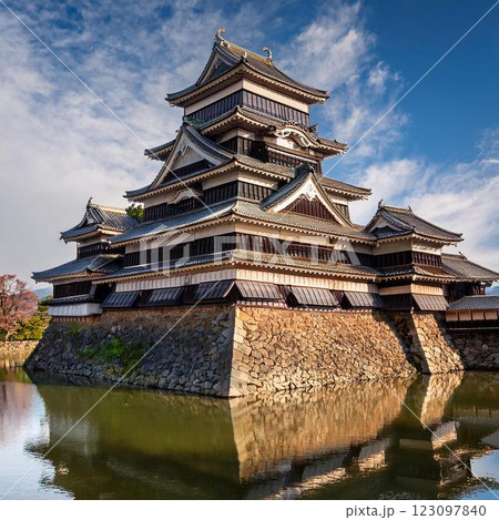 松本城 日本の城 イラスト 松本城 日本の城 イラスト 123097840