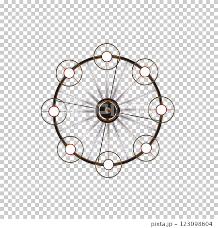 crystal chandelier for the interior isolated on transparent background, home lighting, 3D illustration, cg render crystal chandelier for the interior isolated on transparent background, home lighting, 3D illustration, cg render 123098604