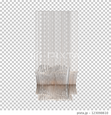 crystal chandelier for the interior isolated on transparent background, home lighting, 3D illustration, cg render 123098610
