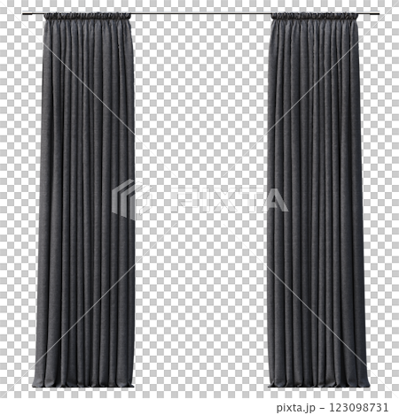 curtain isolated on a transparent background, interior decorations, 3D illustration, cg render curtain isolated on a transparent background, interior decorations, 3D illustration, cg render 123098731
