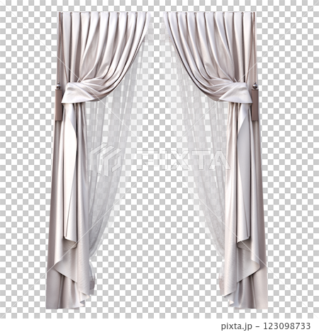 curtain isolated on a transparent background, interior decorations, 3D illustration, cg render curtain isolated on a transparent background, interior decorations, 3D illustration, cg render 123098733