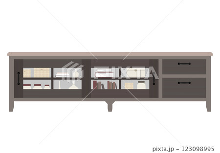 テレビ台・戸棚のベクターイラスト 123098995