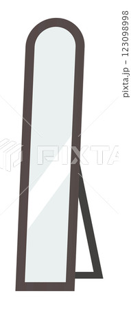 姿見のベクターイラスト 鏡 全身鏡 123098998