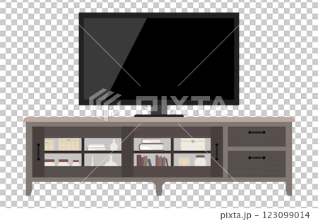 電視和電視架向量插圖 123099014