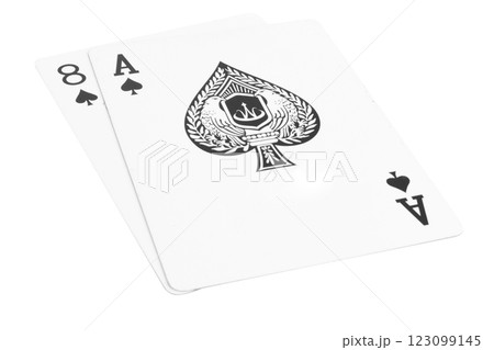 card gambling isolated on white background 123099145