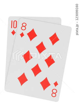 card gambling isolated on white background 123099160