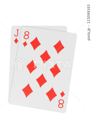 card gambling isolated on white background 123099163