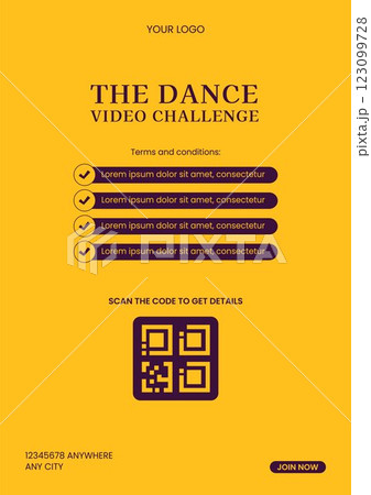 Dancing Celebration Social Media Flyer Design Flat Art Illustration Dancing Celebration Social Media Flyer Design Flat Art Illustration 123099728