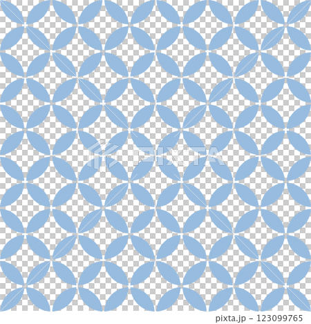 Shippo pattern - Soft sky blue (soft blue) - 1:1 123099765