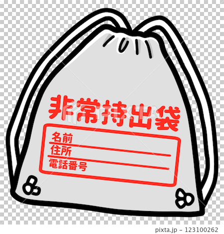 防災備蓄品【非常持ち出し袋】 123100262