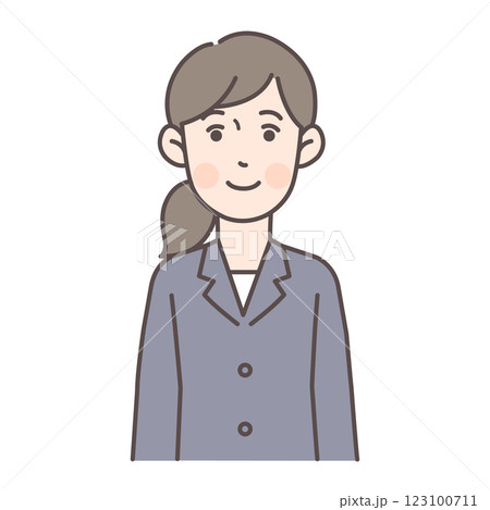 笑顔の会社員女性 笑顔の会社員女性 123100711