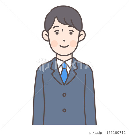 笑顔の会社員男性 笑顔の会社員男性 123100712