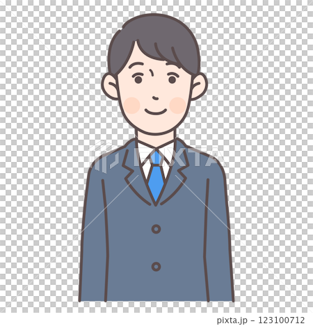 Smiling male office worker Smiling male office worker 123100712