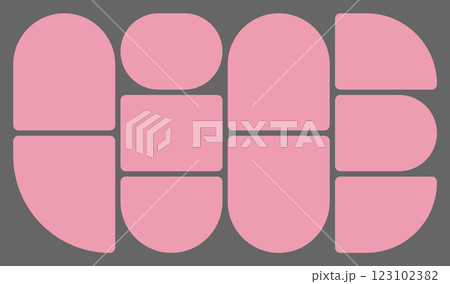 Dimensions 16x9 trendy bento grid layout style brick Ui UX templates. Web comic grids, rounded corners. Different panel layouts with y2k and brutal shapes tiles of different sizes Vector illustration Dimensions 16x9 trendy bento grid layout style brick Ui UX templates. Web comic grids, rounded corners. Different panel layouts with y2k and brutal shapes tiles of different sizes Vector illustration 123102382