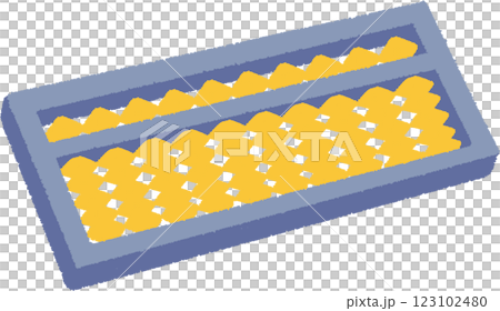 Simple hand-drawn illustration of an abacus 123102480
