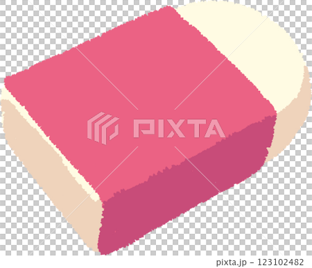 橡皮擦的簡單手繪插圖 123102482