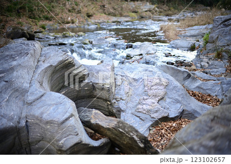 遠山の甌穴(埼玉県比企郡嵐山町) 遠山の甌穴(埼玉県比企郡嵐山町) 123102657