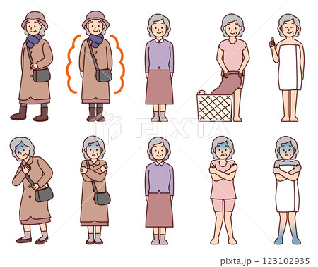 高齢女性の体温調整　冬 123102935
