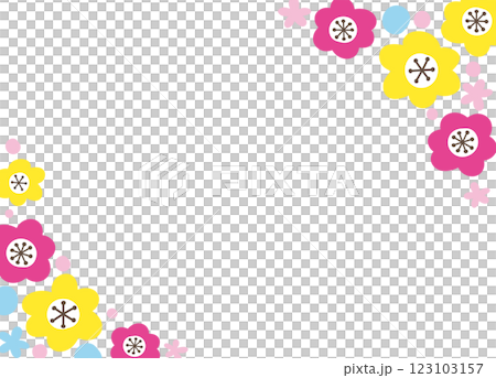 花框。婚禮和慶典的模板材料。 花框。婚禮和慶典的模板材料。 123103157