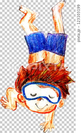 男孩游泳 123103199