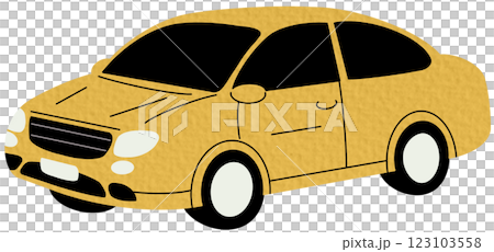 Passenger car, road vehicle. Auto motor engine wheeled transport. Abstract 2-door compact automobile model. Flat vector illustration on white background. Passenger car, road vehicle. Auto motor engine wheeled transport. Abstract 2-door compact automobile model. Flat vector illustration on white background. 123103558