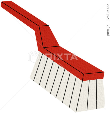 Toilet brush. Cleaning service tool. Housekeeping service equipment. Vector illustration on white background. 123103582