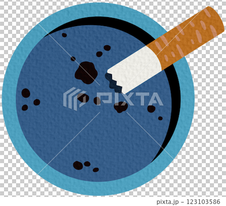 Ashtray with cigarettes cartoon icon. Smoking tobacco isolated on white background Ashtray with cigarettes cartoon icon. Smoking tobacco isolated on white background 123103586