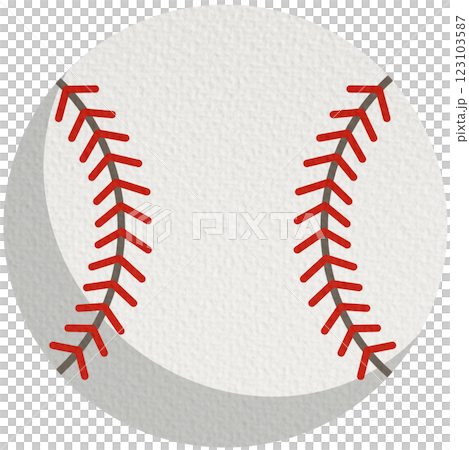 Baseball ball, illustration, vector on white background Baseball ball, illustration, vector on white background 123103587