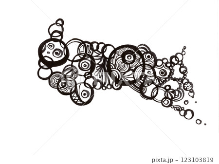 アート（渦・ウズ）ビジュアルアート 123103819