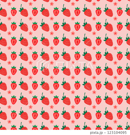 seamless pattern with strawberry seamless pattern with strawberry 123104095