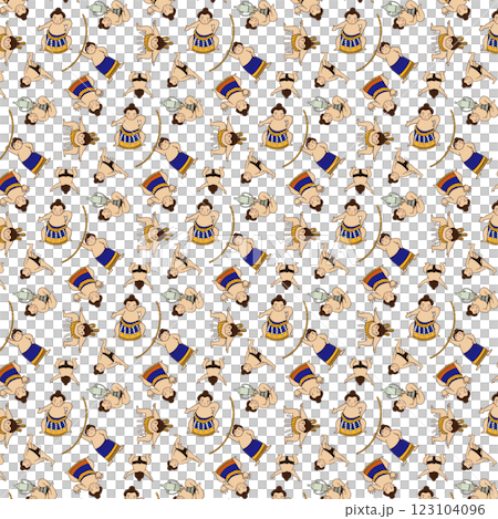 Sumo wrestler, national sport, pattern 123104096