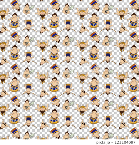 Sumo wrestler, national sport, pattern 123104097