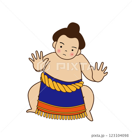 お相撲さん 関取 国技 四股 123104098