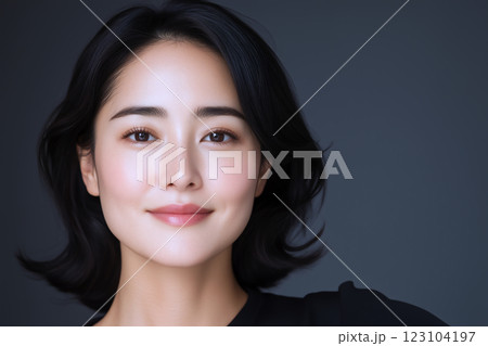 知性的な大人の美しさの魅力的な女性 123104197