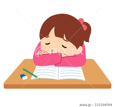 学習意欲が低下している子ども　勉強にやる気が出ない 123104504
