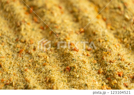 Vegetable dry natural seasoning macro culinary background 123104521