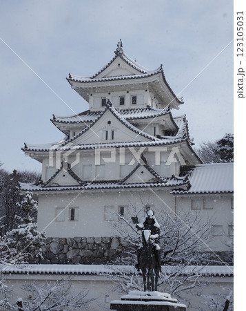 大垣城の冬景色 123105031