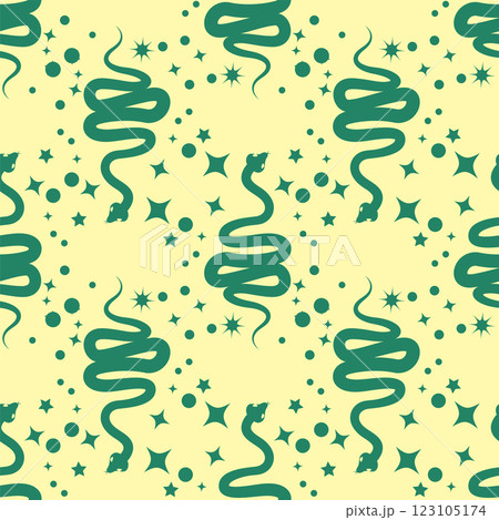 Magic seamless pattern with constellations, sun, moon, magic eyes, clouds and stars. Mystical esoteric background for design Magic seamless pattern with constellations, sun, moon, magic eyes, clouds and stars. Mystical esoteric background for design 123105174