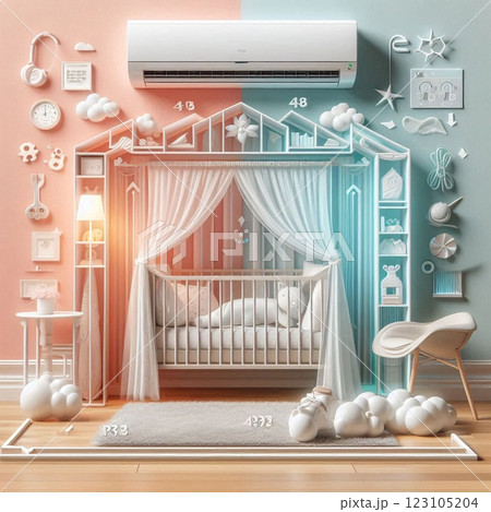 全館空調で赤ちゃんの健康を守る理想の環境 全館空調で赤ちゃんの健康を守る理想の環境 123105204