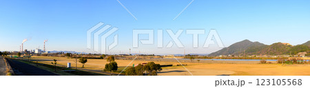 周辺パノラマ風景　遙拝八の字広場「はくはいはちのじひろば」熊本県八代市渡町 123105568