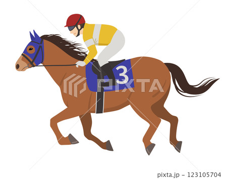 競馬のベクターイラスト 123105704