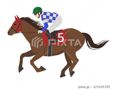 競馬のベクターイラスト 123105705