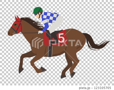 競馬のベクターイラスト 123105705