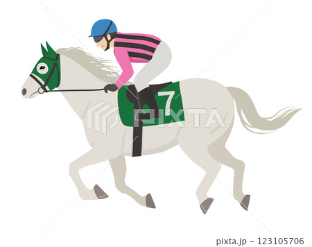 競馬のベクターイラスト 123105706