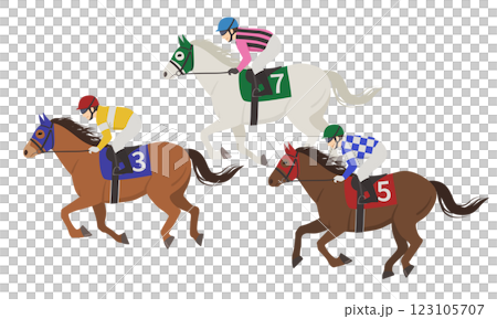 Horse racing vector illustration 123105707