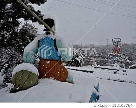 乙姫公園の冬景色 乙姫公園の冬景色 123105764