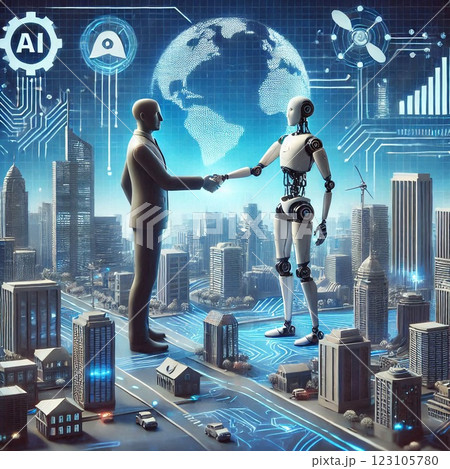 人間とAIが創る共生の未来 123105780